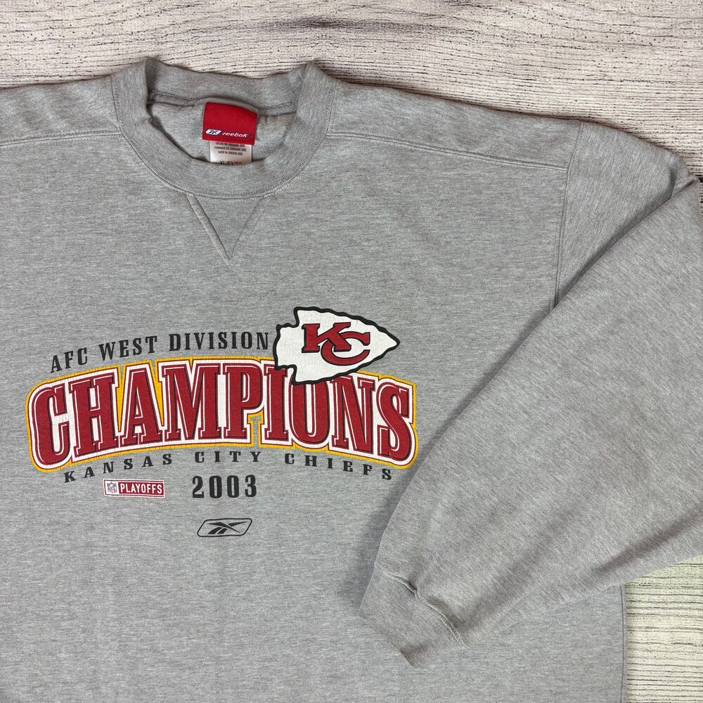 Vintage 2003 Kansas City Chiefs AFC Champions Crewneck